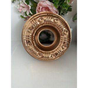 Vintage Mid Century Mirro USA 3 1/2 Cup Gelatin Mold Copper Rose Gold Tone‎ EUC